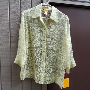 Ruby Rd. See thru Blouse